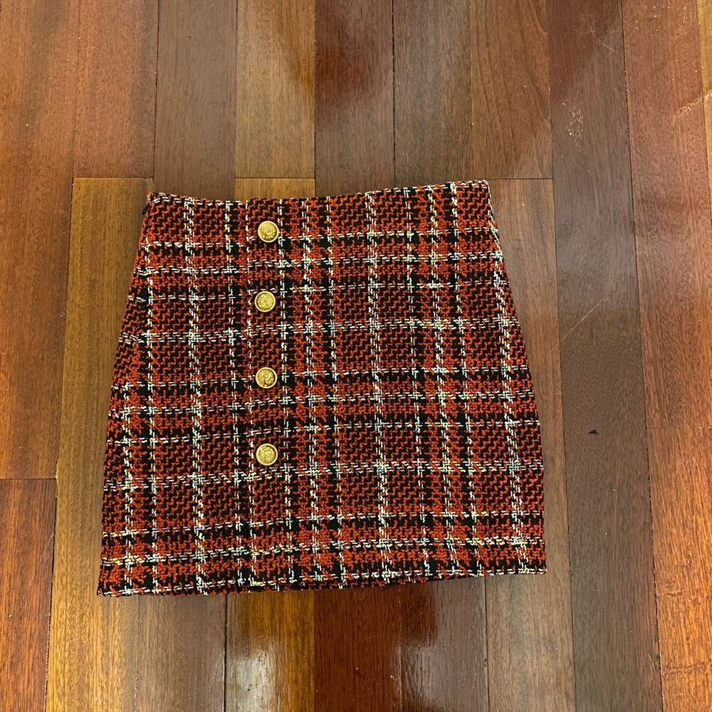 Plaid Pink Lily Mini Skirt